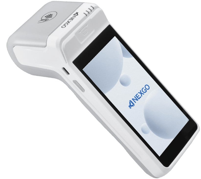 Nexgo N82 payment terminal with touchscreen display for mobile payments