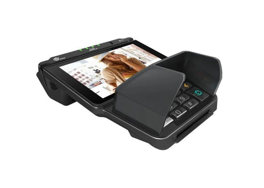 PAX A30 POS Terminal with touchscreen interface displayed