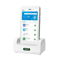 PAX A77 Charging Base with smartphone