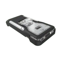 Durable black case with barcode scanner attachment