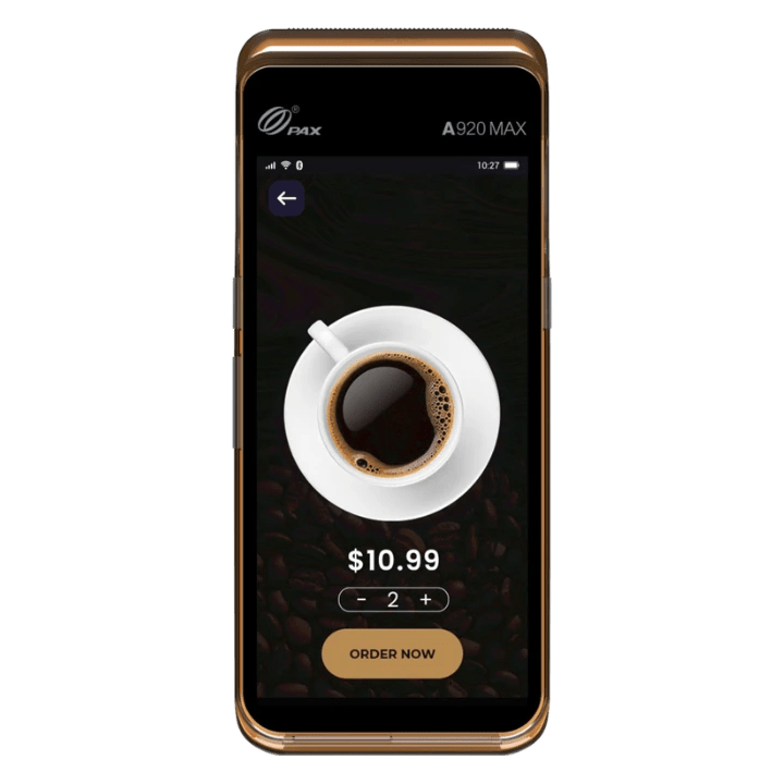 PAX A920 MAX 4G Terminal vibrant display 