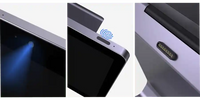 Touchscreen device with fingerprint scanner and ports