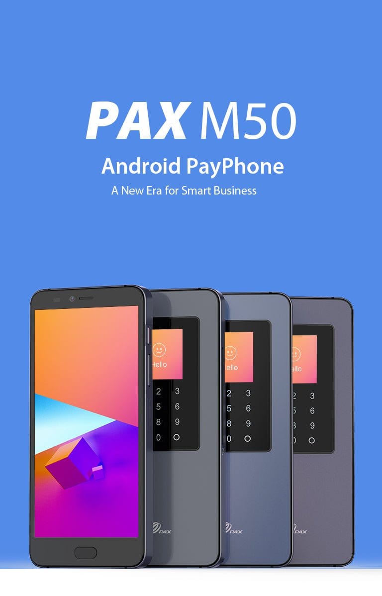 PAX M50 Terminal in 4 Color Ways