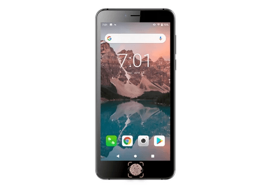 Smartphone with fingerprint scanner