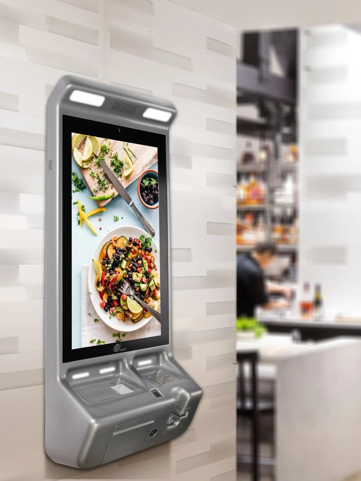 Interactive digital menu kiosk for food ordering