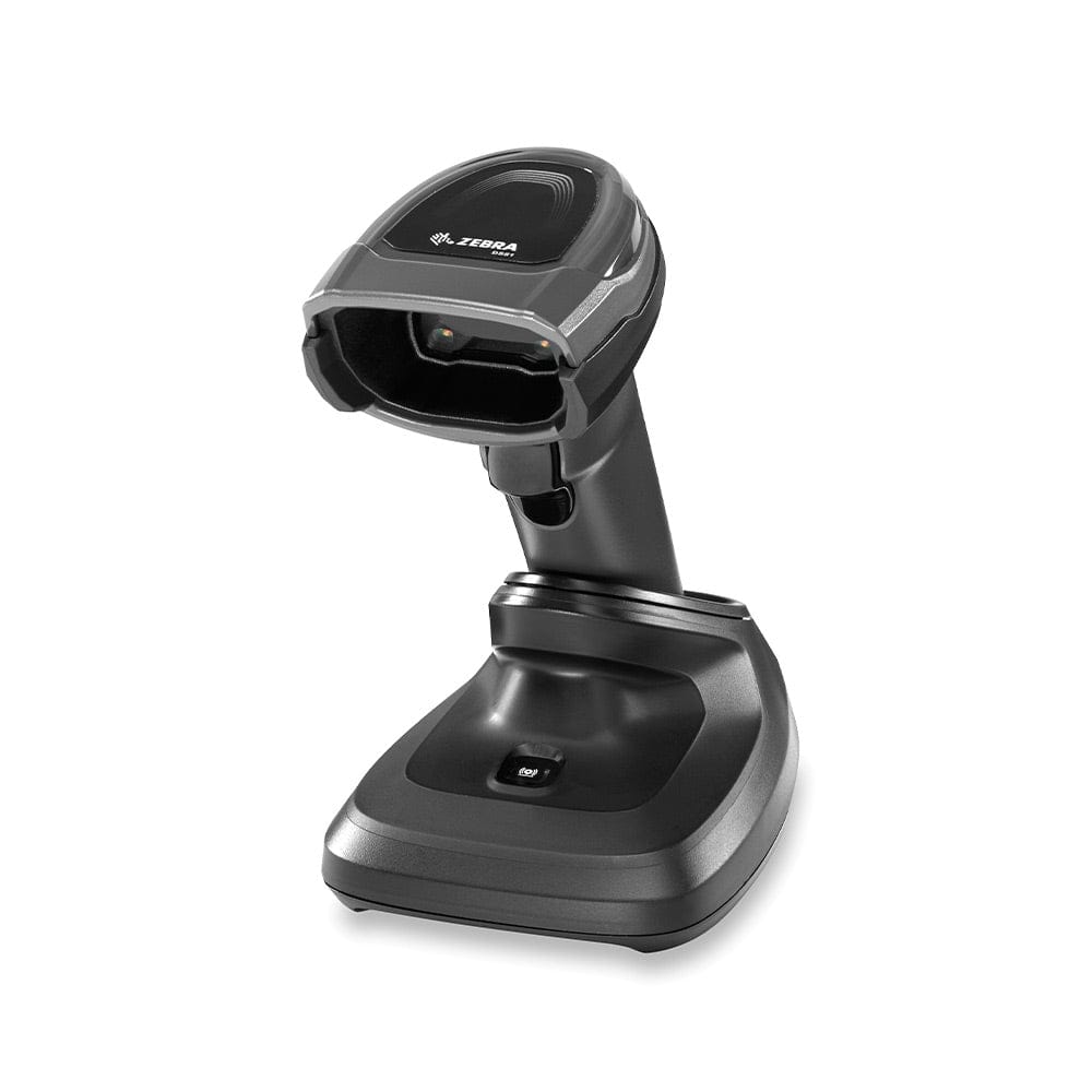 Zebra DS8178-DL handheld barcode scanner with stand